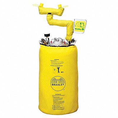 BRADLEY S19690H Portable Heated Eye Wash Station 10 gal.