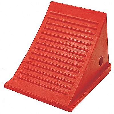 CHECKERS UC150045 Wheel Chock 8-1/2 In H Urethane Orange