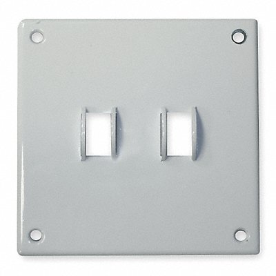 HUBBELL SWP2 Tgl Swch Wall Plate Stnd Wht 2Gng PlyPwEnam
