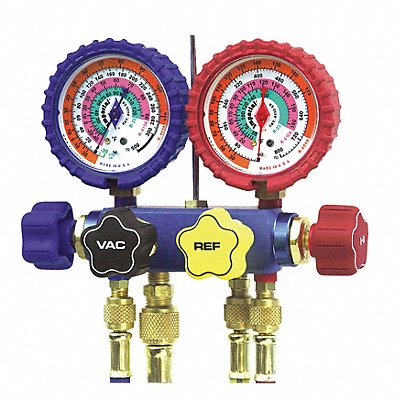 IMPERIAL 644C Mechanical Manifold Gauge Set 4-Valve