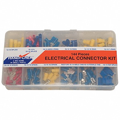 GRAINGER WWGDISPEC144 Crimp Conn Kit Cu Vinyl 22 AWG 10 AWG