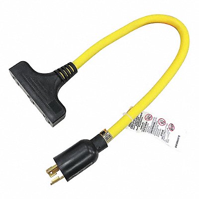 GRAINGER 3KVJ6ID Locking Cord Adapter 15A L5-20 5-15