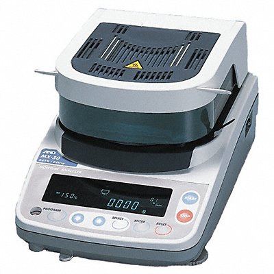 A D WEIGHING MX50 Moisture Analyzer 51g 50 to 200 deg.C