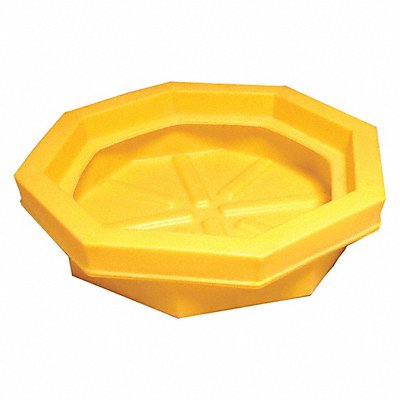 ULTRATECH 1045 Drum Tray 22.8 gal Dia 32in Yellow