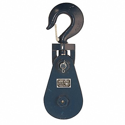 B/A PRODUCTS CO. 6I15T10 Pulley Block Swvl Hook 3/4-7/8 Rope dia