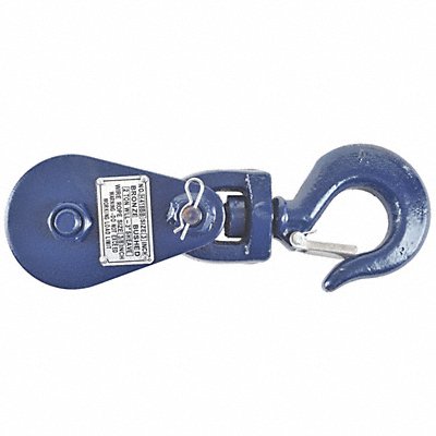 B/A PRODUCTS CO. 6I2T3 Pulley Block Swvl Hk. 5/16-3/8 Rope dia