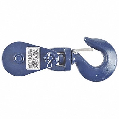 B/A PRODUCTS CO. 6I3T3 Pulley Block Swvl Hk. 5/16-3/8 Rope dia