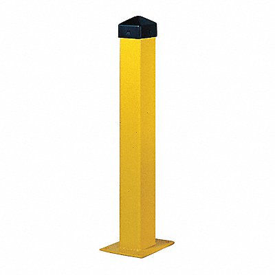 GRAINGER 1754 Bollard 42 in H Yellow Carbon Steel