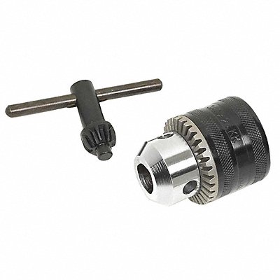 JACOBS 30598 Drill Chuck Keyed Steel 1/2 In 3/8-24