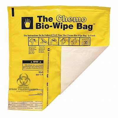 GRAINGER 3LCX2 Chemo Waste Bags 1 gal Yellow PK25