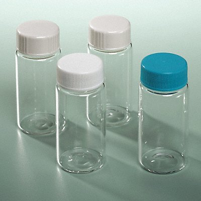 GRAINGER 3LDT4 Scintillation Vial with Cap 20 mL PK100