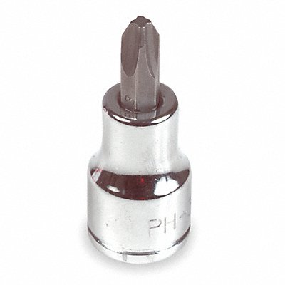 WESTWARD 3LE40 Socket Bit Steel 3/8 in TpSz 3/16 in