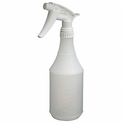 GRAINGER 130298 TriggrSprayBottle 24oz 12 1/2 H Whte PK3