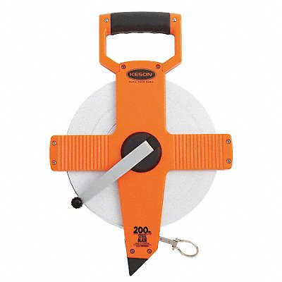 KESON NR10200 Long Tape Measure 3/8 In x 200 ft Grey