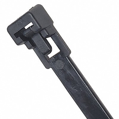 POWER FIRST 36J202 Cable Tie Releasable 11.9 in Black PK100