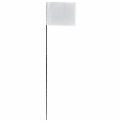 PRESCO PRODUCTS CO 4530W200 Marking Flag White Blank PVC PK100