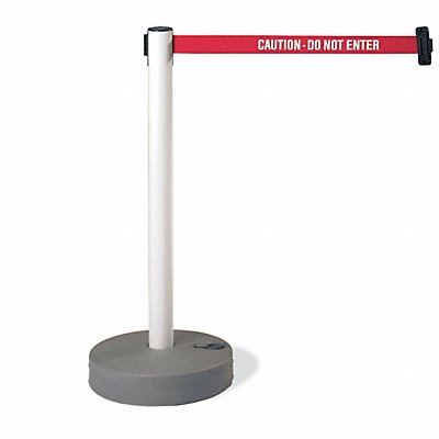 TENSABARRIER 88535STDNOD4XC Barrier Post with Belt Black and Yellow