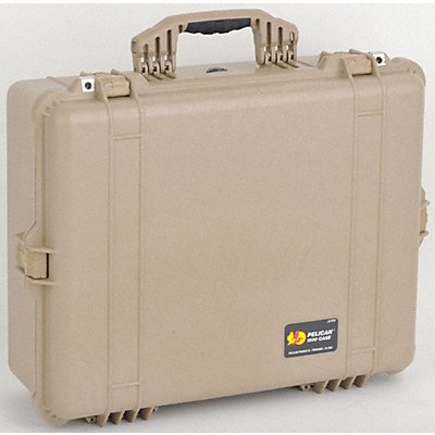 PELICAN 1600000190 Protective Case 6 1/8 in DblThrw Desert Tan