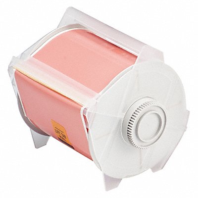 BRADY 76598 F0283 Tape Pink 100 ft L 4 in W