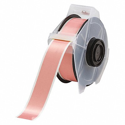 BRADY 76600 Tape Pink 100 ft L 1-1/8 in W