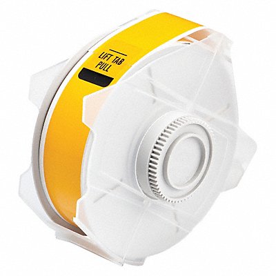BRADY 76621 Tape Yellow 100 ft L 1-1/8 in W