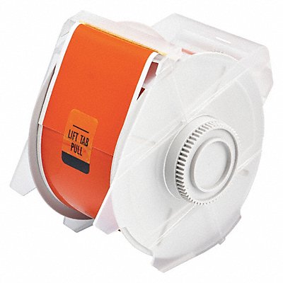 BRADY 76636 F0288 Tape Orange 100 ft L 2-1/4 in W