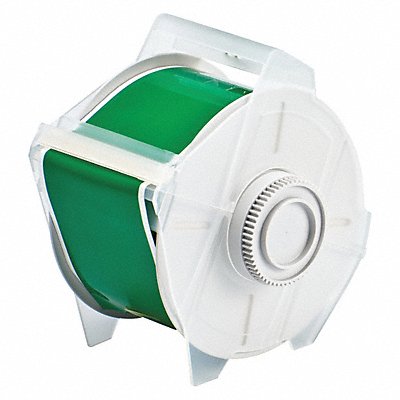 BRADY 76640 F0288 Tape Green 100 ft L 2-1/4 in W