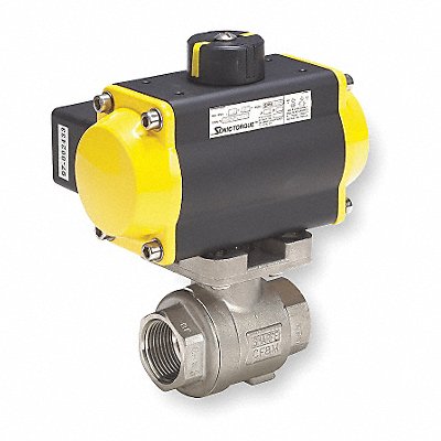 SHARPE VALVES 4353015800 Ball Valve Pneumatic Actuated SS 1 1/4In