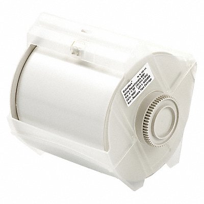 BRADY 76697 F9025 Tape White 100 ft L 4 in W