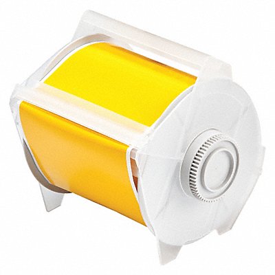 BRADY 76701 F9025 Tape Yellow 100 ft L 4 in W