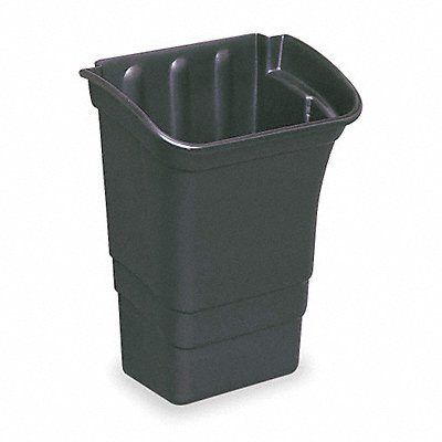 RUBBERMAID COMMERCIAL PRODUCTS FG335388BLA Refuse Bin 8 gal Black 12-1/8 in L