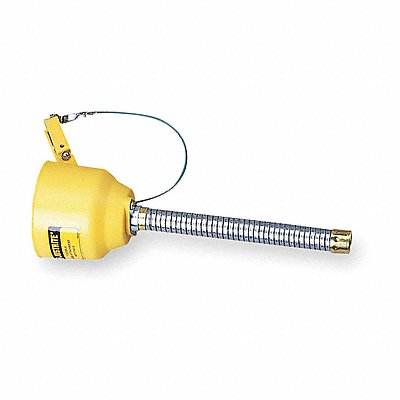 JUSTRITE 14411 Funnel 13-1/2In.X1In. Yellow