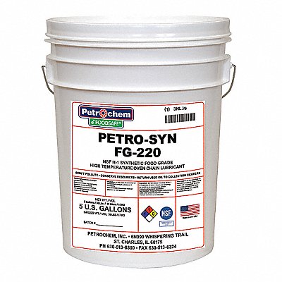 PETROCHEM FOODSAFEPETROSYNFG220 5 gal Pail Oven Chain Lubricant
