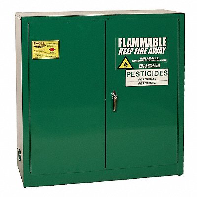 EAGLE PEST32X Steel Cabinet Pesticide Green 30 Gal