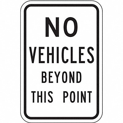 LYLE SEC00612DA Traffic Sign 6 in x 12 in Aluminum