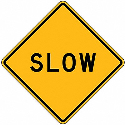 LYLE LW81224DA D9752 Slow Traffic Sign 24 x 24