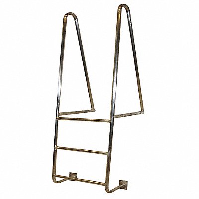 TRI-ARC WLA3WT Walk-Thru Dock Ladder 3 Steps 72 In