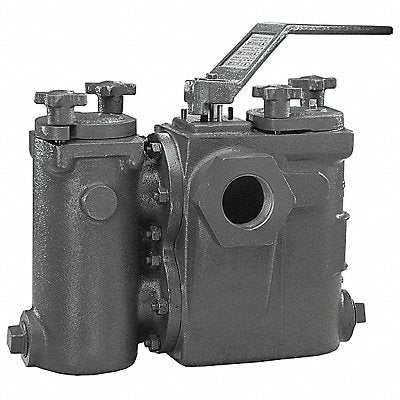MUELLER STEAM SPECIALTY 1792SHHSSDuplexStrainerThd Basket Strainer 9 5/8 H 275 psi Knob