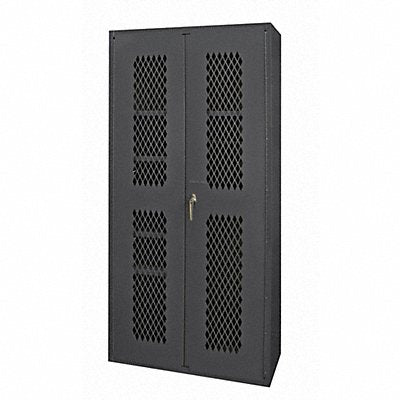 DURHAM MFG EMDC362484HDL95 Storage Cabinet 84 x36 x24 Grey 5Shlv