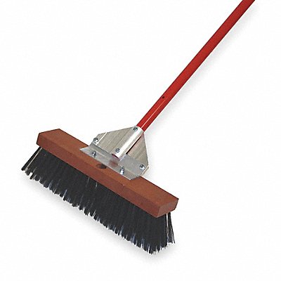 TOUGH GUY 3PCA7 Push Broom 60 in Handle L 16 in Face