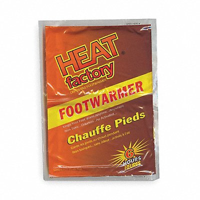 HEAT FACTORY 19483 Foot Warmer 2-3/4 x 3-1-/2 In PR PK3