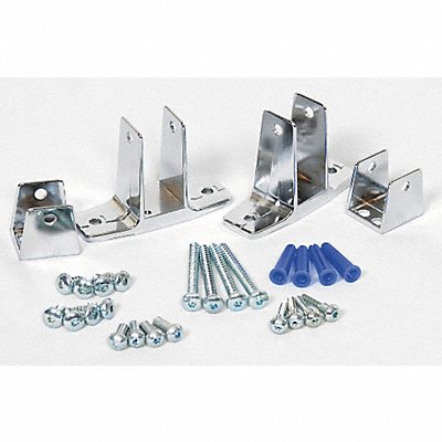 ASI GLOBAL PARTITIONS 408515020 Panel Bracket Zinc Bright