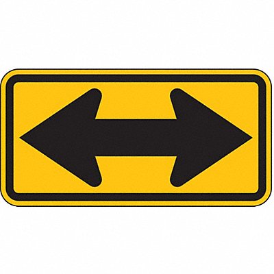 LYLE W1724HA Double Arrow Traffic Sign 12 x 24