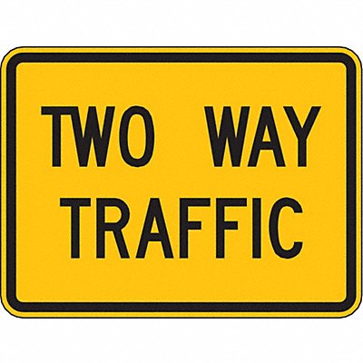 LYLE W63P24HA Two Way Traffic Traffic Sign 18 x 24
