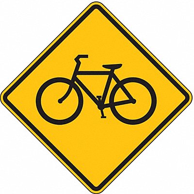 LYLE W11124HA Bike Crossing Traffic Sign 24 x 24