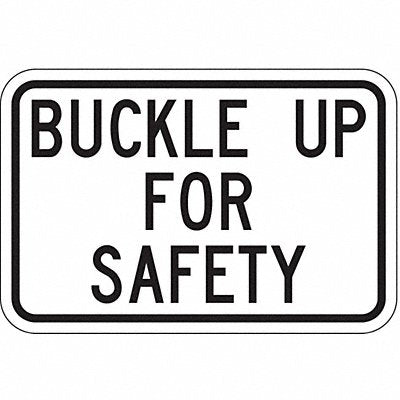 LYLE SB00118HA Buckle Up Traffic Sign 12 x 18