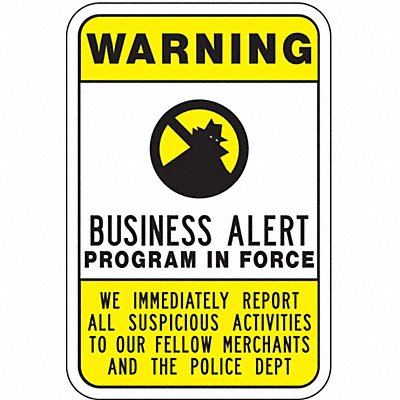 LYLE CW01318HA Rflctv Crime Watch Warning Sign 24x18in