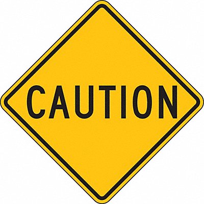 LYLE LW911B24DA Caution Traffic Sign 24 x 24