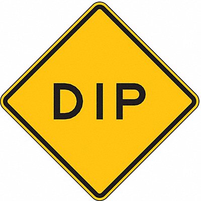 LYLE W8224HA Dip Traffic Sign 24 x 24