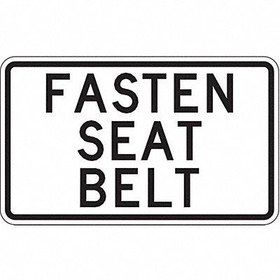 LYLE SB01218HA Fasten Seat Belt Traffic Sign 12 x 18